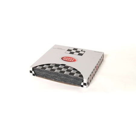 Handy Wacks 12x12x2.5 Black Checkerboard Deli Wrap, PK6000